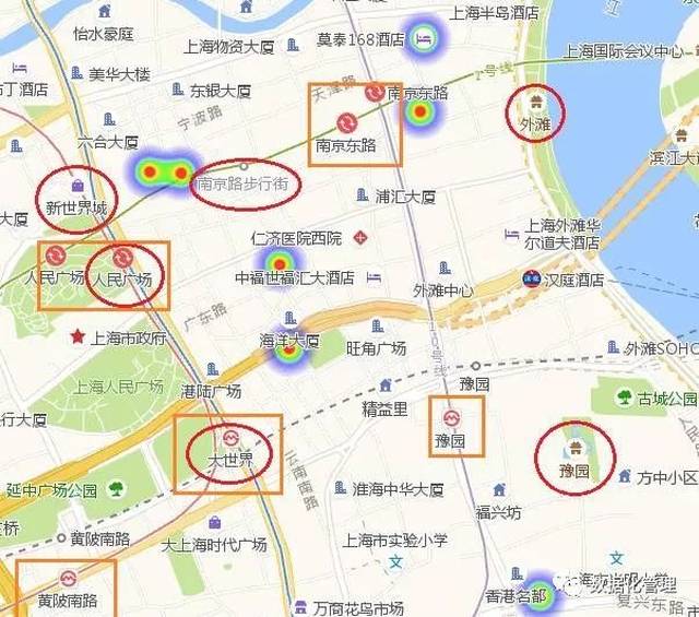 16家浦西酒店中有超过一半集中在南京路步行街周边.