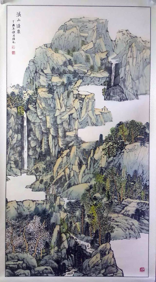 【水墨】管培礼的山水画艺术:雄奇俊美,大气磅礴