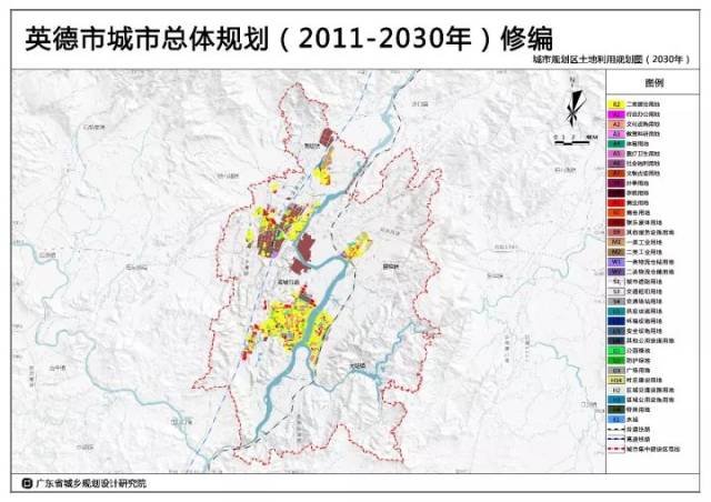 城市规划区土地利用规划图(2030年) 本轮《城市总体规划》修编工作