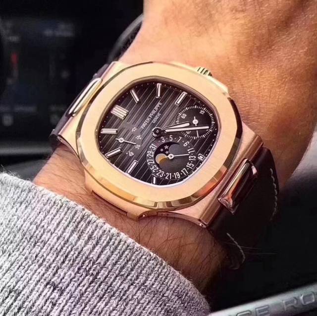 奢华的百达翡丽patek philippe 5712r(鹦鹉螺)玫瑰金