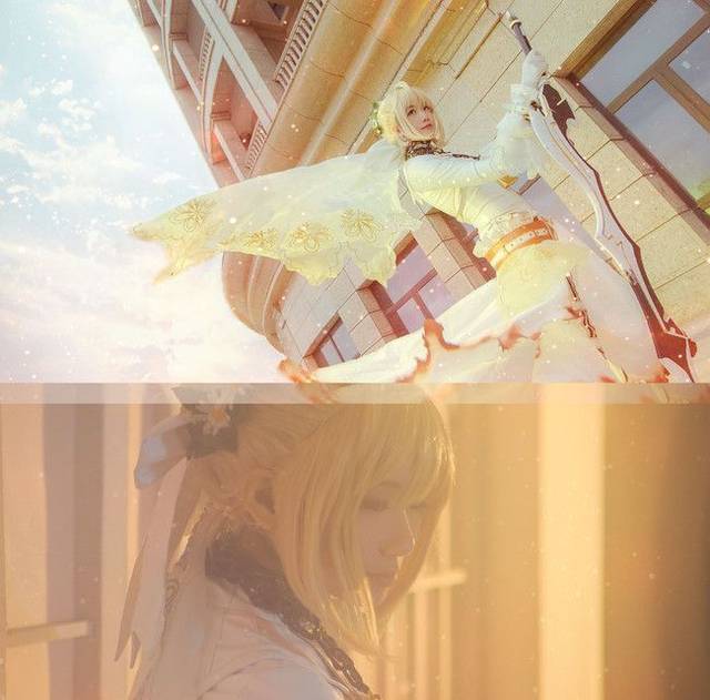 FATE尼禄唯美COS欣赏,束缚紧身衣极致动人!