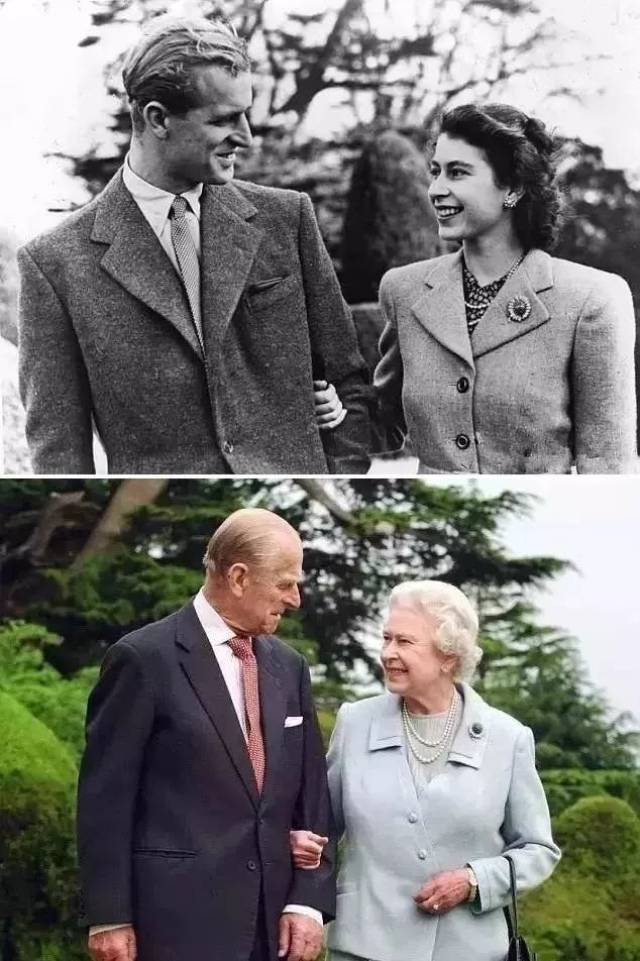 女王91岁,菲利普亲王96岁,依旧精神矍铄,看来70周年对他们来说小事一