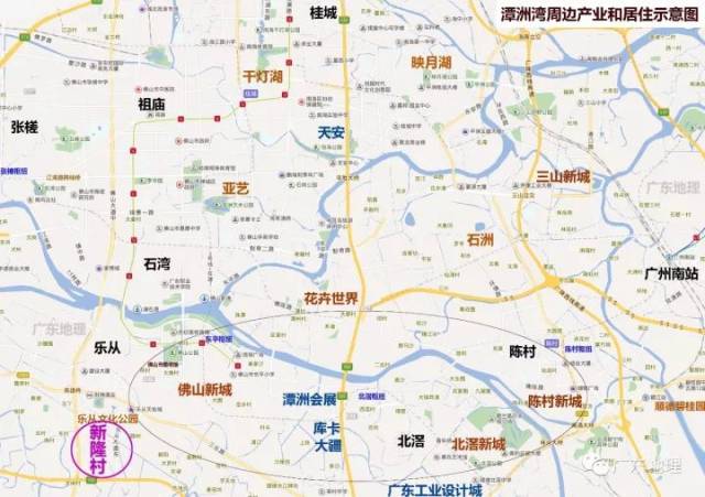 广佛环线城际铁路,佛山地铁6号线会为新隆村,为乐从镇面周边带来更高