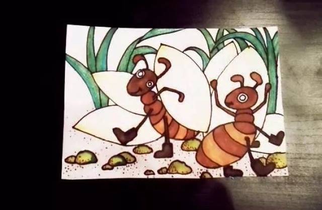 视频公开课 | 蚂蚁搬食物——创意儿童画,小朋友和麦甜老师一起来画画