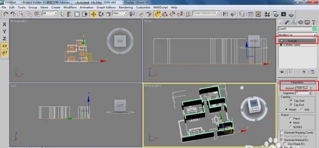 3dsmax导入的cad图纸怎么建立墙体?