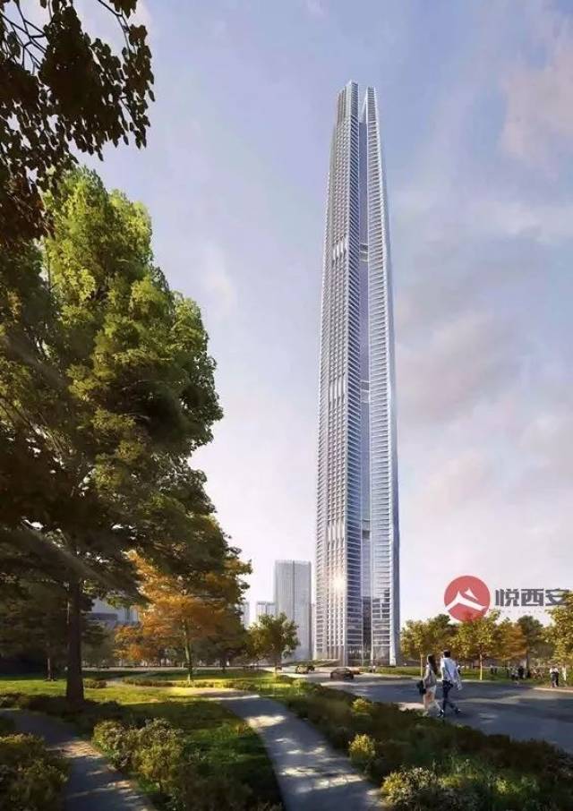 坐落在西咸新轴线上的绿地501丝路世纪城选址沣东大道-复兴大道十字
