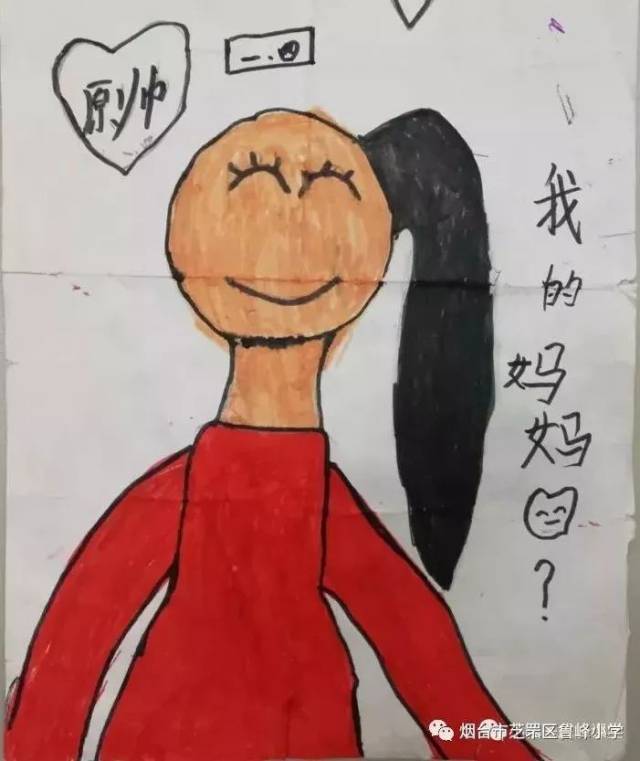 4班的可爱宝贝们读了这个绘本故事后,也画出了自己眼中的妈妈,快随小