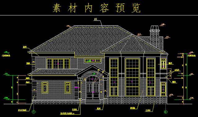 图纸家土豪的cad别墅设计的,你知道新中式在现在室内设计的应用图片