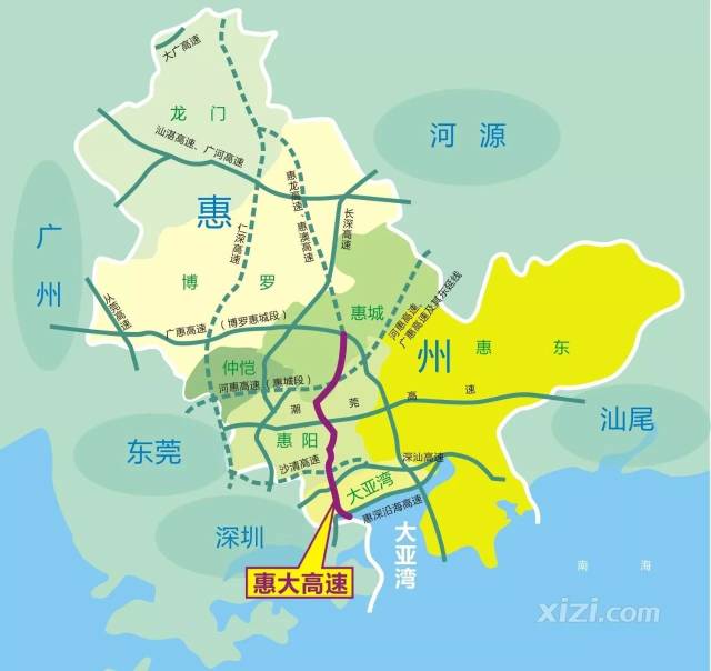 根据《惠州市综合交通运输体系"十三五"规划》,到2020年,全市公路通车