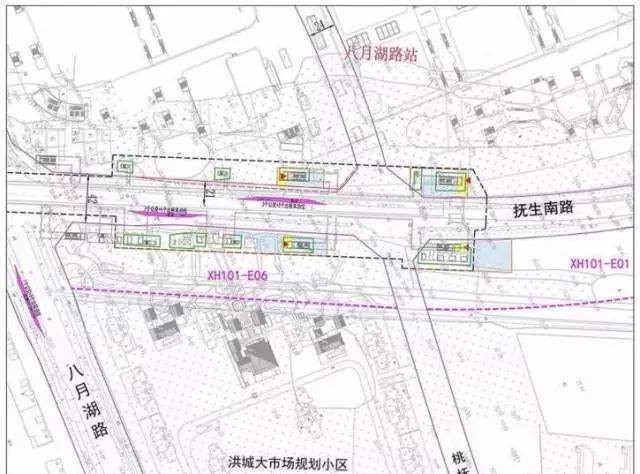 绳金塔站,丁公路北站还未确定. 但部分站点出口位置已确定!