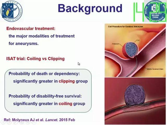 动脉瘤栓塞弹簧圈的rct研究—栓塞密度对瘤内愈合还重要吗?