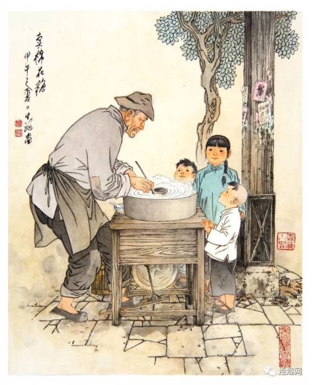 著名连环画家范生福和他笔下的《画说老上海》和连环画《卖饼》