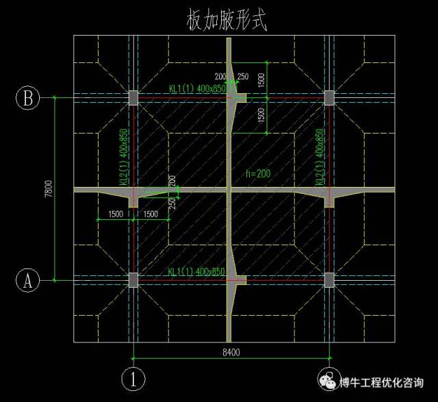 方案四: 梁加腋结构形式