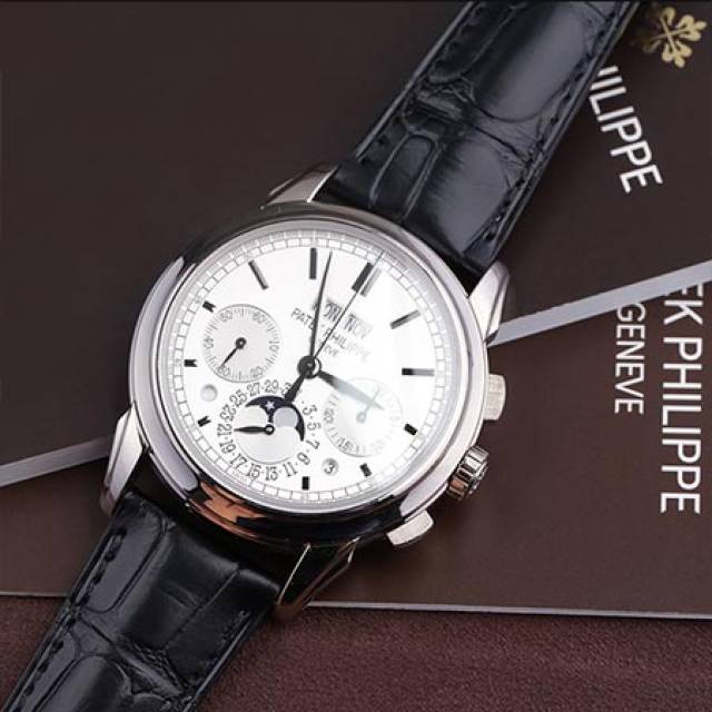 百达翡丽5270g白金 patek philippe万年历机械手表 现货