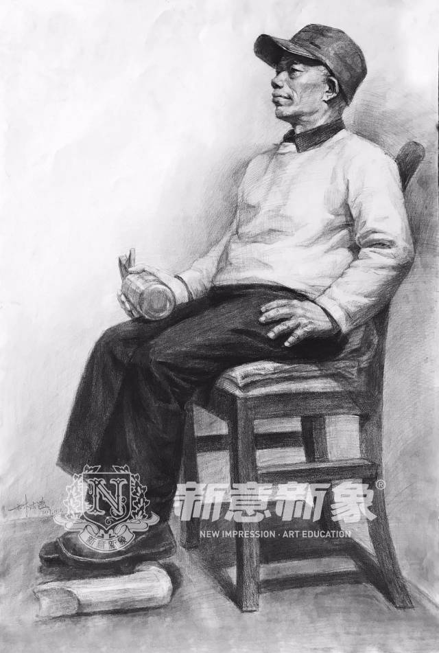 【素描全身像】造型班学生课堂作业展示