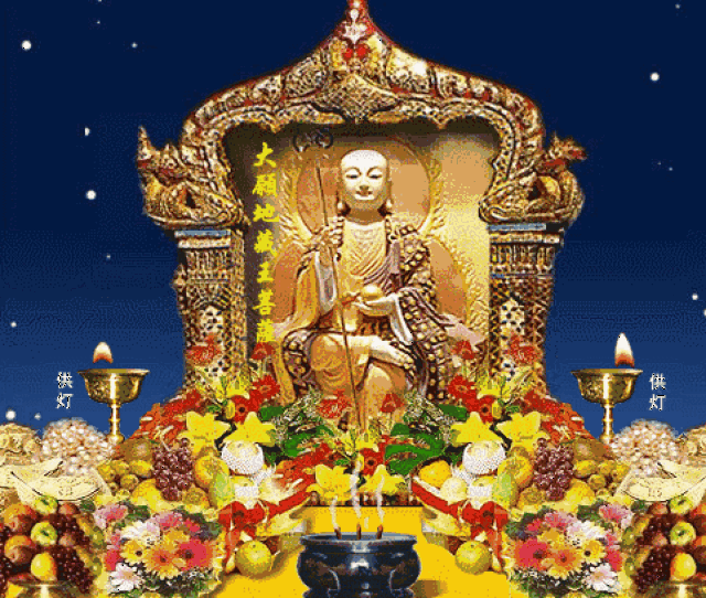 佛前点灯,为自己祈福