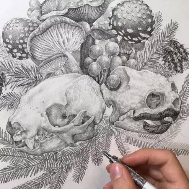 一组超细腻的美术素描作品,简直震撼人心!