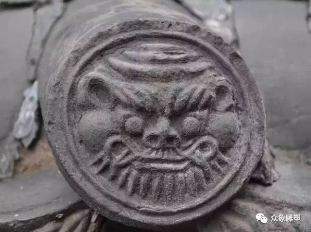 宋代兽面纹瓦当