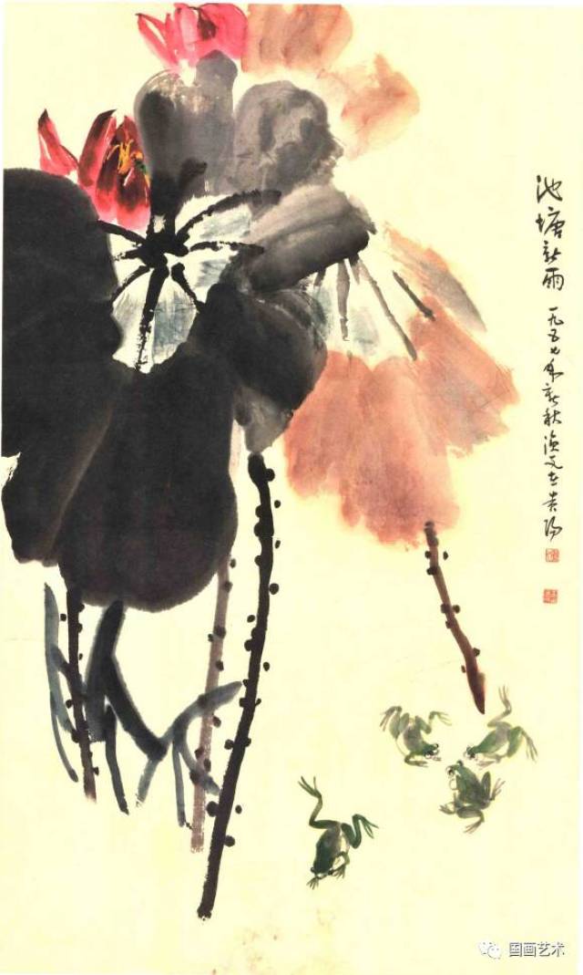 早年就读于北京艺专,受业于画家齐白石,王梦白门下,中年接触岭南画派