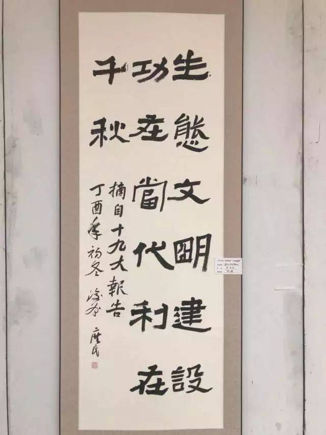 "书写十九大·翰墨颂党情"书法作品展示