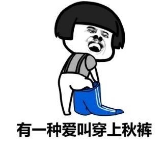 穿秋裤表情包和段子