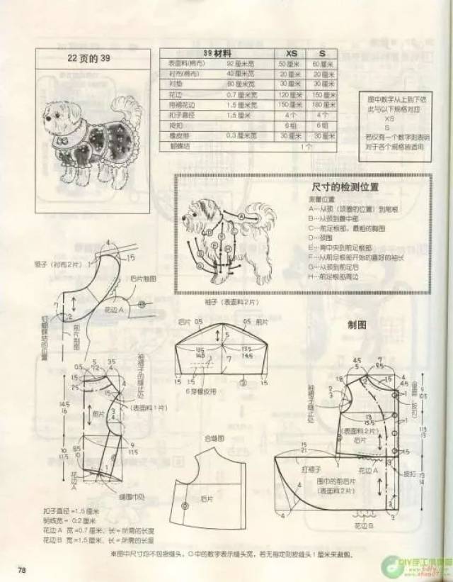 献给爱狗人士的狗狗衣服款式裁剪图,给自己的爱狗添件衣服吧!