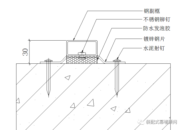 钢副框安装检验合格后,组织将钢副框与洞口之间的间隙满打发泡型密封