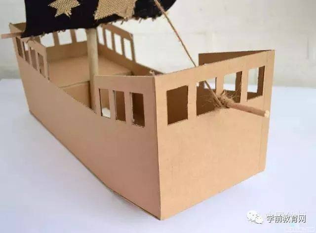 创意手工:超酷的纸盒海盗船(详细步骤)