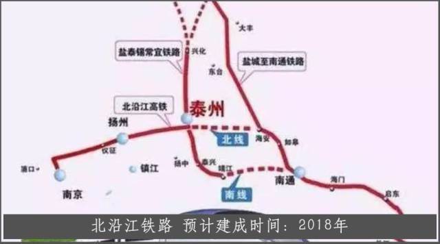 北沿江高速铁路途经 南京市,仪征