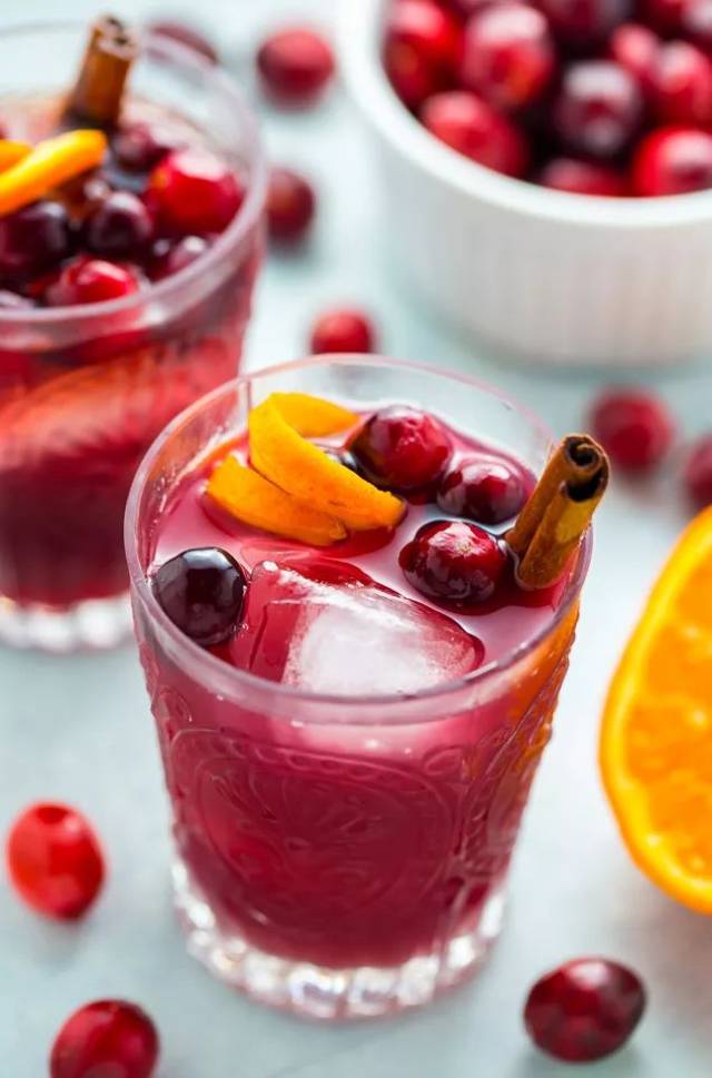 cranberry cinnamon whiskey sour