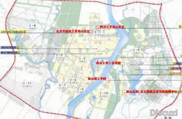 眉山即将修建的这几所大学规划图曝光,来看看都在什么位置!