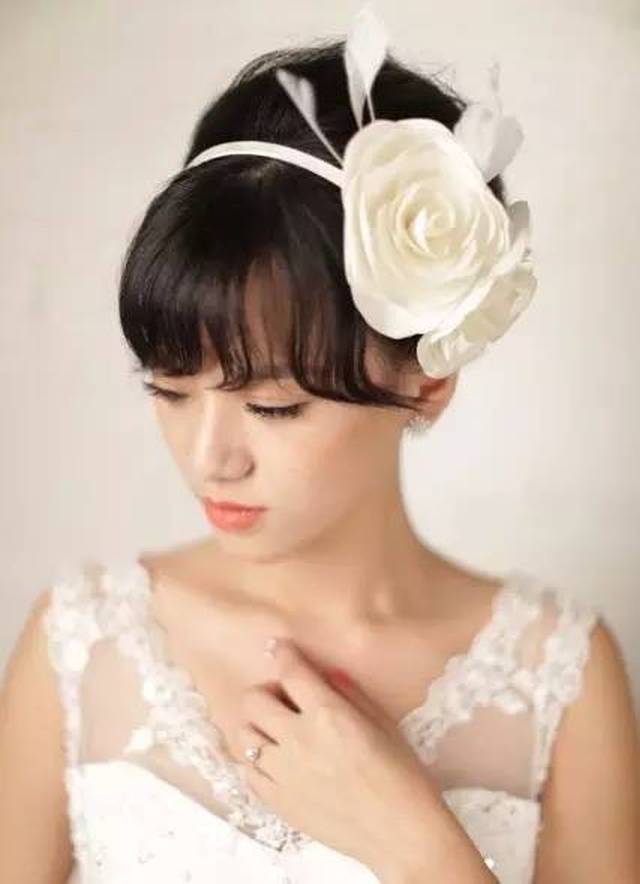 空气刘海新娘造型!瘦脸减龄又仙美.