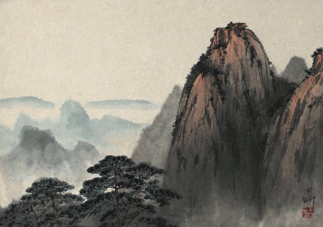 《黄山莲花峰》 张大昕