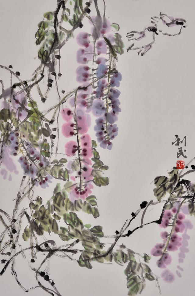艺术先锋 先锋画家作品紫藤花