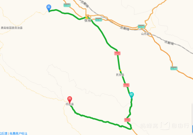 5km—祁连县【注:7日行程,这是第六天】张掖丹霞出发,走227最美国道