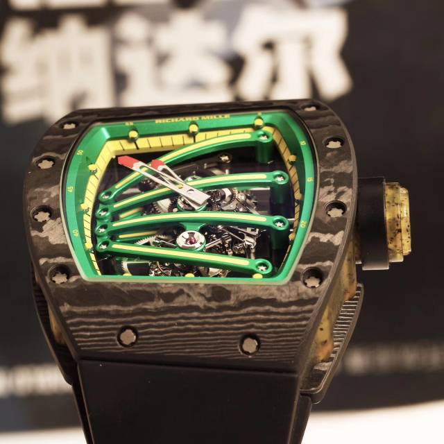 青蛙王子绿蜥蜴 理查德米勒rm59-01陀飞轮ntpt碳纤维材质 全球限量50