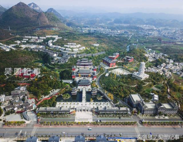 航拍贵阳重资复还的文史建筑青岩大兴国寺你去过吗