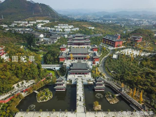 航拍贵阳重资复还的文史建筑,青岩大兴国寺 你去过吗