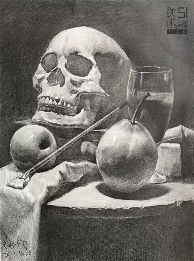 【投稿】联考前,素描静物这么画定能得高分/赵思骏