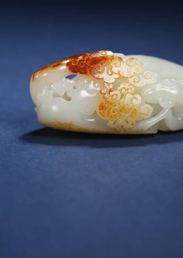 lot2721 黄罕勇 和田玉籽料鹤鹿同春把件 3.8×1.8×1.7cm 22g