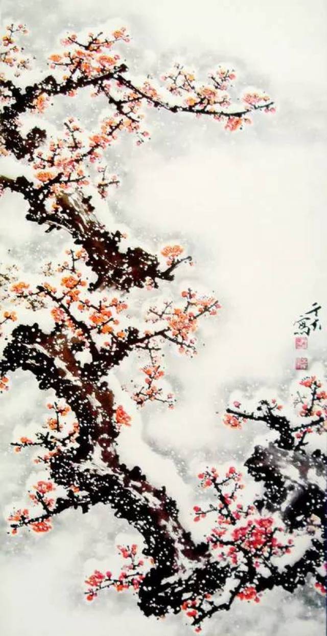 这冰雪梅花画,梅花诗,宜细品,宜珍藏