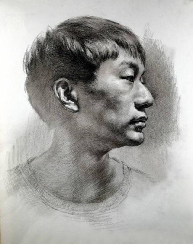 素描男头像