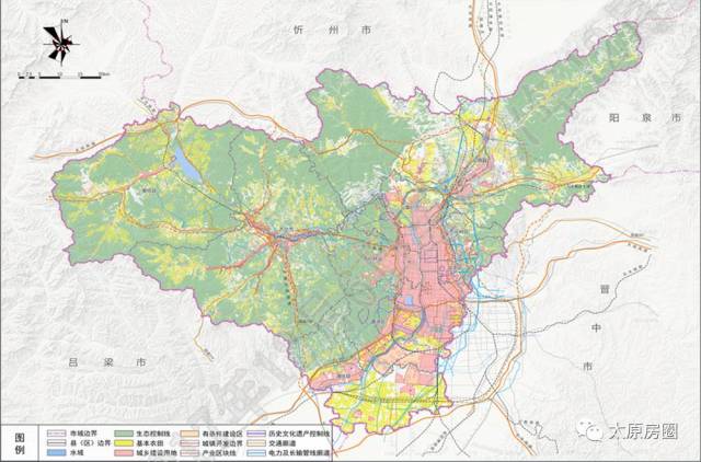网曝太原市市域空间总体规划!暗含太原未来发展方向!