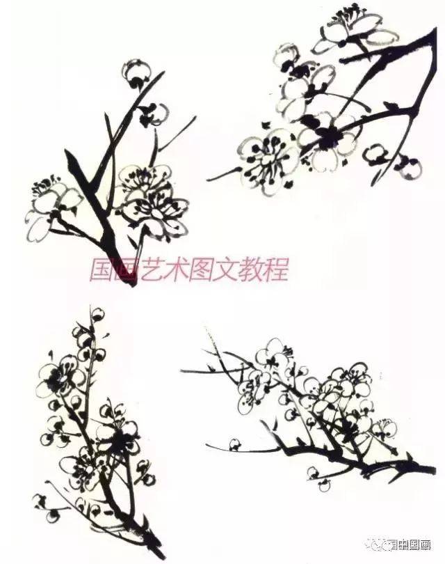 传统中国画基础技法详解怎么画梅花国画梅花画法技法步骤图