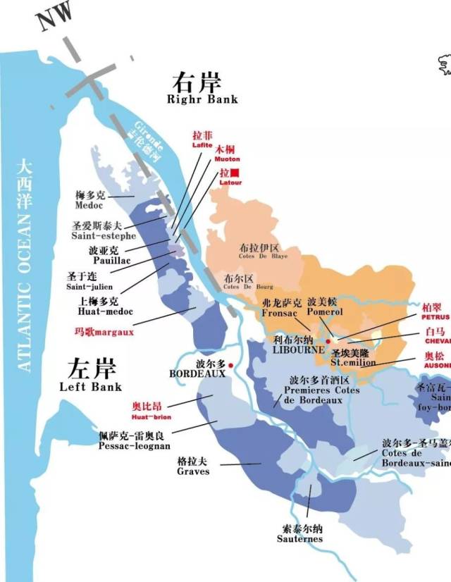 在混酿中,赤霞珠也占据了主导地位,梅多克和格拉芙产区最