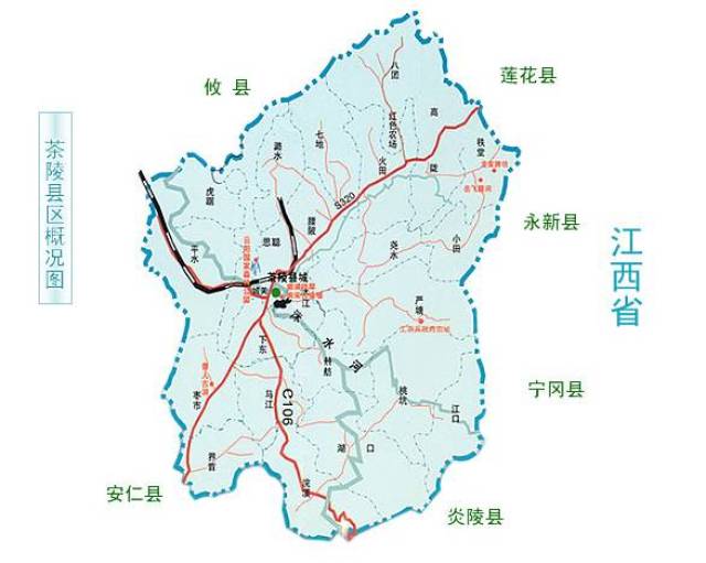 茶陵和吕至攸县高和公路茶陵段项目路线图 "全面小康"的号角吹响