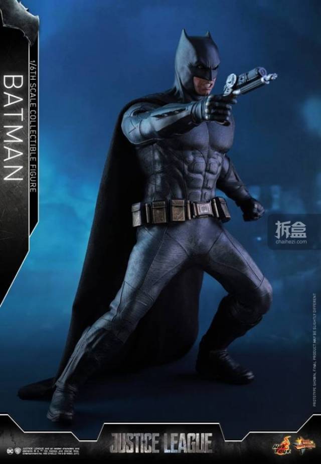 hottoys《正义联盟》1:6比例蝙蝠侠batman,本阿弗莱克真人头雕!