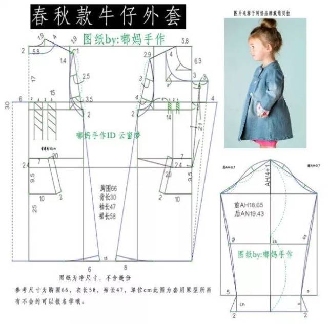 童装外套裁剪图,图多慎入