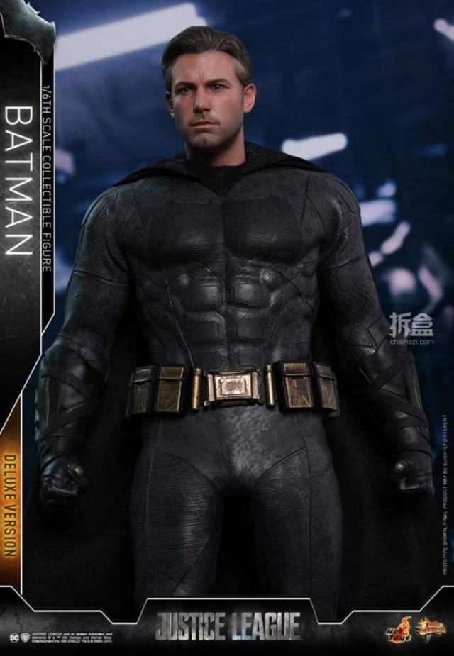 hottoys《正义联盟》1:6比例蝙蝠侠batman,本阿弗莱克真人头雕!