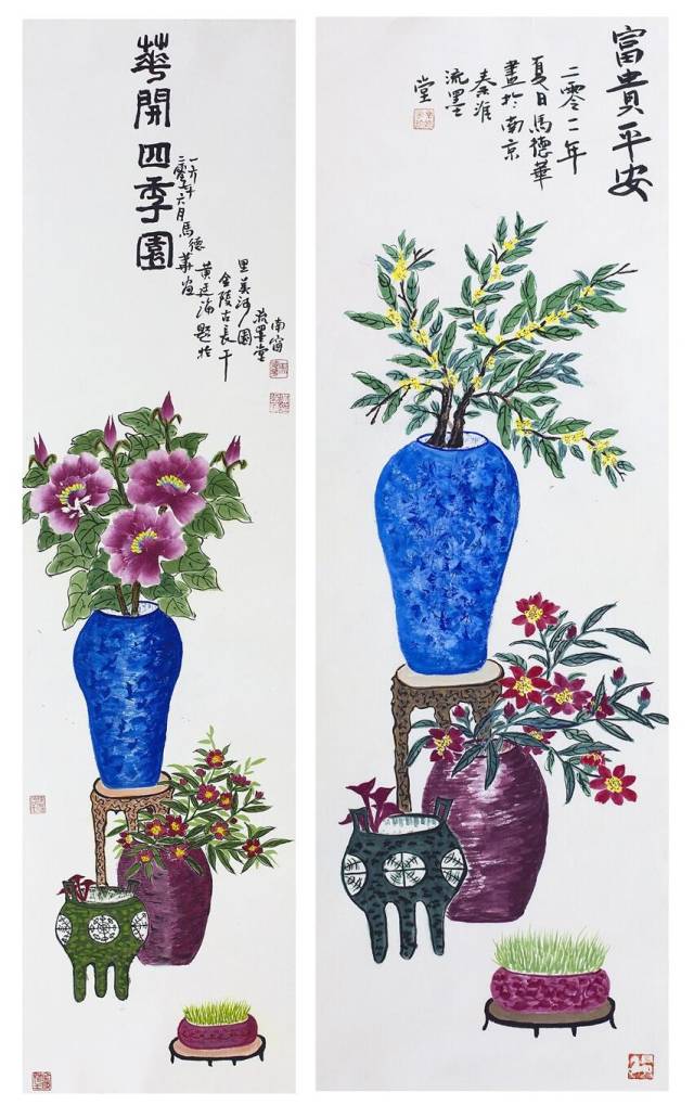 著名花鸟画家马德华一妙绘青花瓷 花鸟出新风